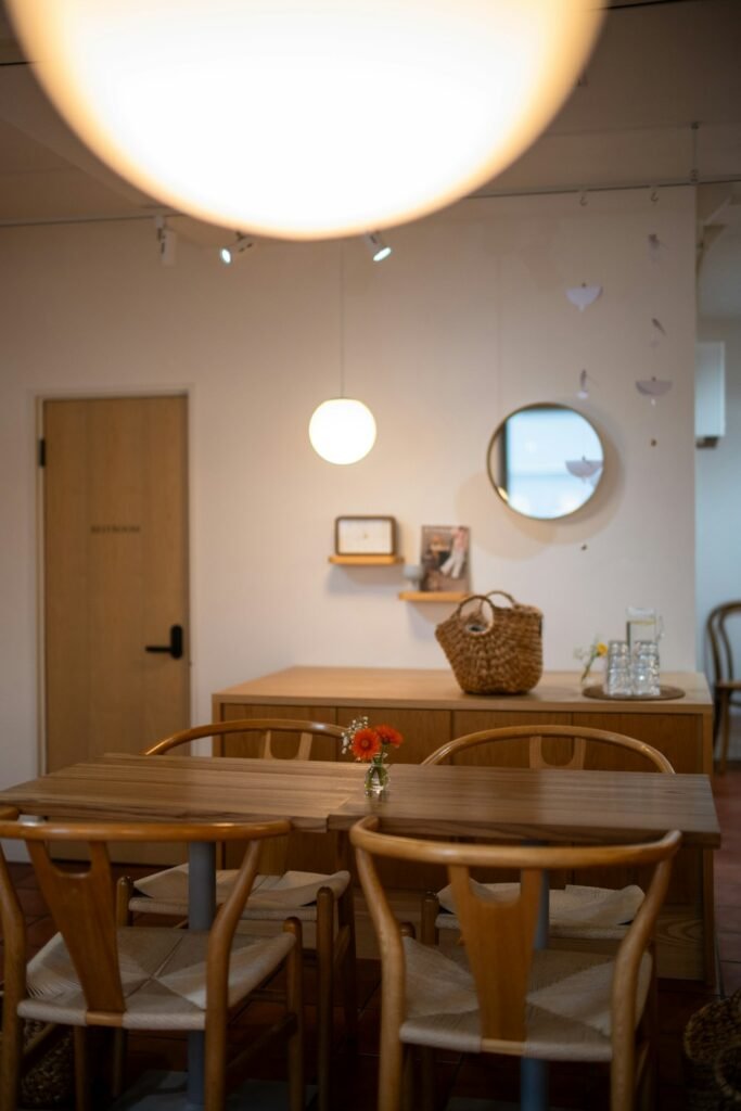 Cozy cafe venue set up for a private Mug & Muse group painting event